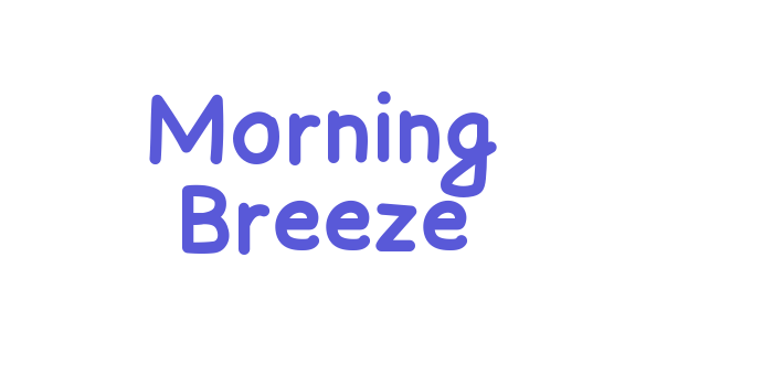 Morning Breeze Font Download