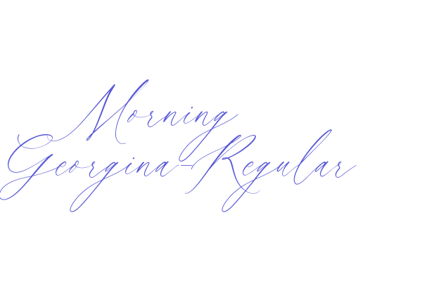 Morning Georgina-Regular Font