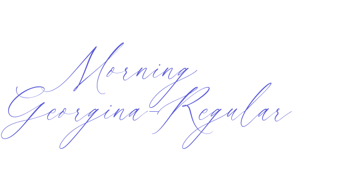 Morning Georgina-Regular Font Download