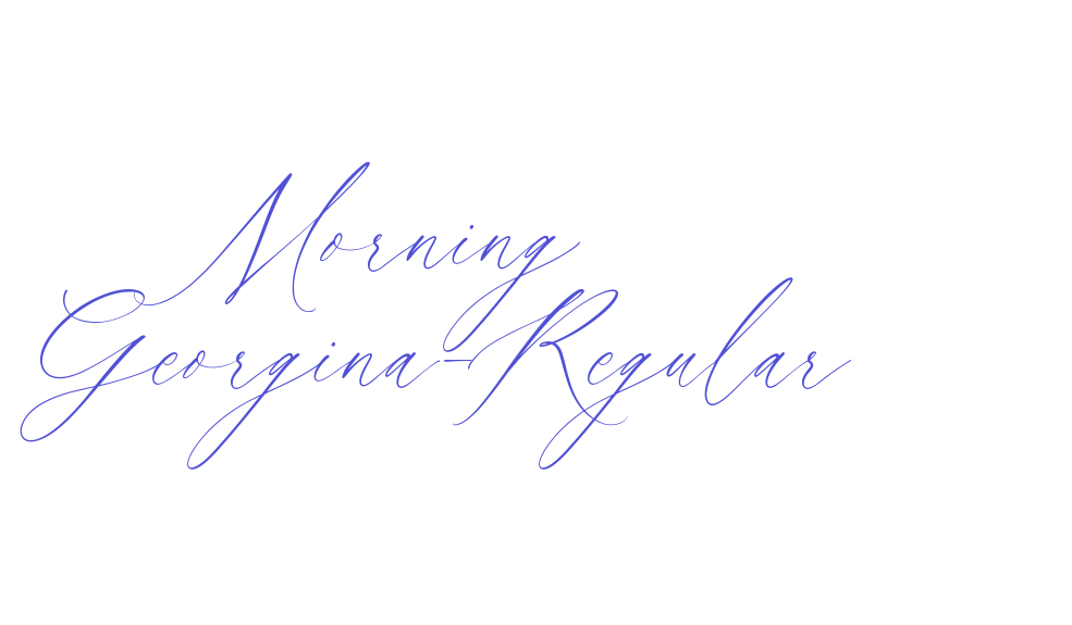 Morning Georgina-Regular-font-download