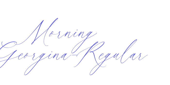 Morning Georgina-Regular Font