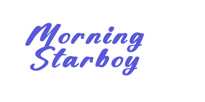 Morning Starboy Font Download