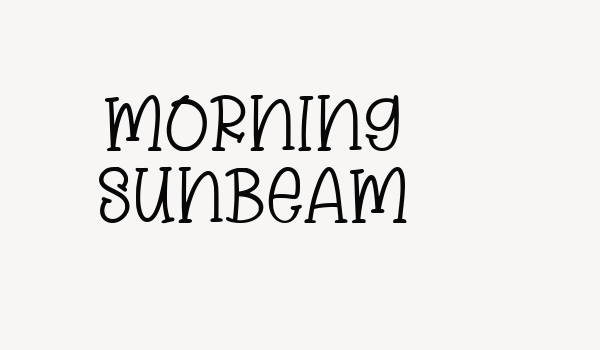 Morning Sunbeam Font