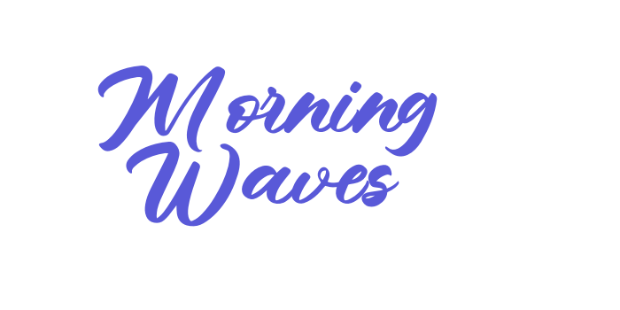 Morning Waves Font Download