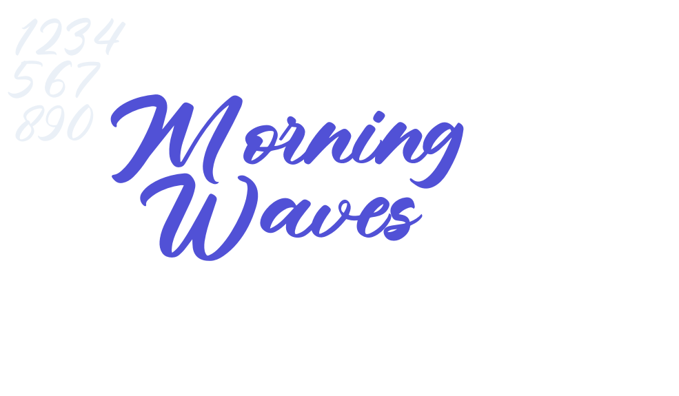 Morning Waves-font-download