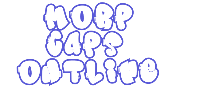 Morp Caps Outline Font