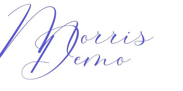 Morris Demo font free