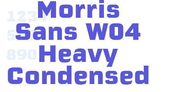 Morris Sans W04 Heavy Condensed font free