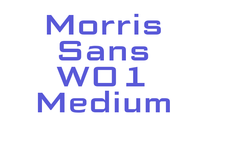 Morris Sans W01 Medium Font Download