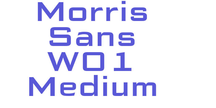 Morris Sans W01 Medium Font Download