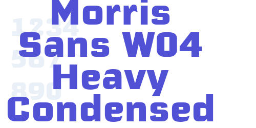 Morris Sans W04 Heavy Condensed-font-download