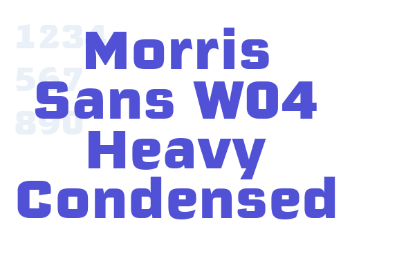 Morris Sans W04 Heavy Condensed