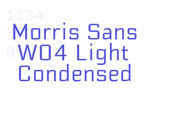 Morris Sans W04 Light Condensed