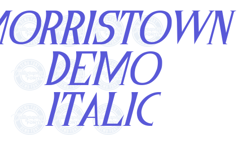 Morristown Demo Italic Font