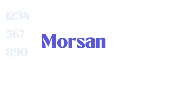 Morsan font free