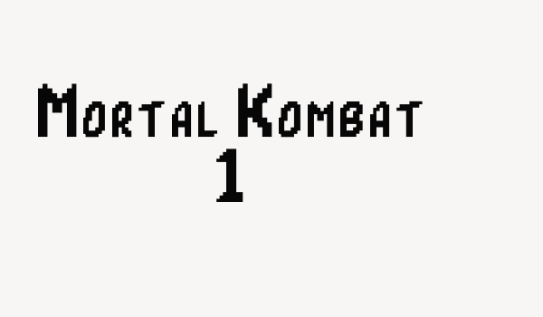 Mortal Kombat 1 Font