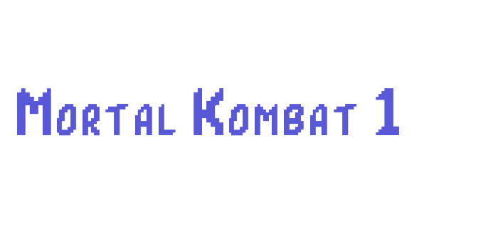 Mortal Kombat 1 Font Download