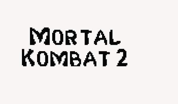 Mortal Kombat 2 Font