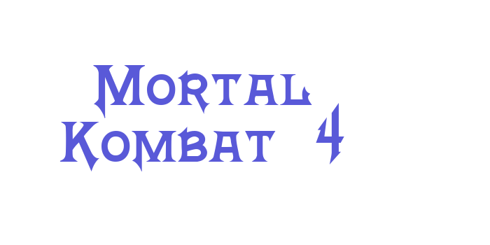 Mortal Kombat 4 Font Download