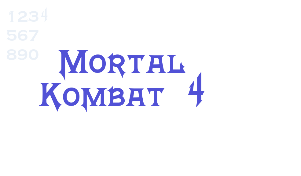 Mortal Kombat 4-font-download