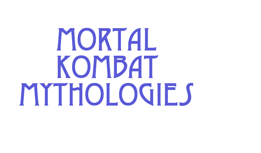 Mortal Kombat Mythologies Font Download