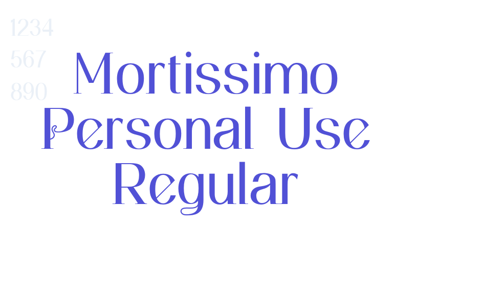 Mortissimo Personal Use Regular-font-download