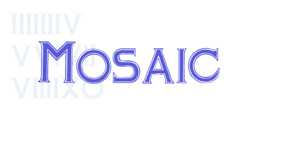 Mosaic font free