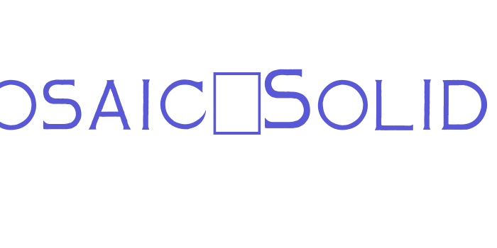 Mosaic_Solid Font Download