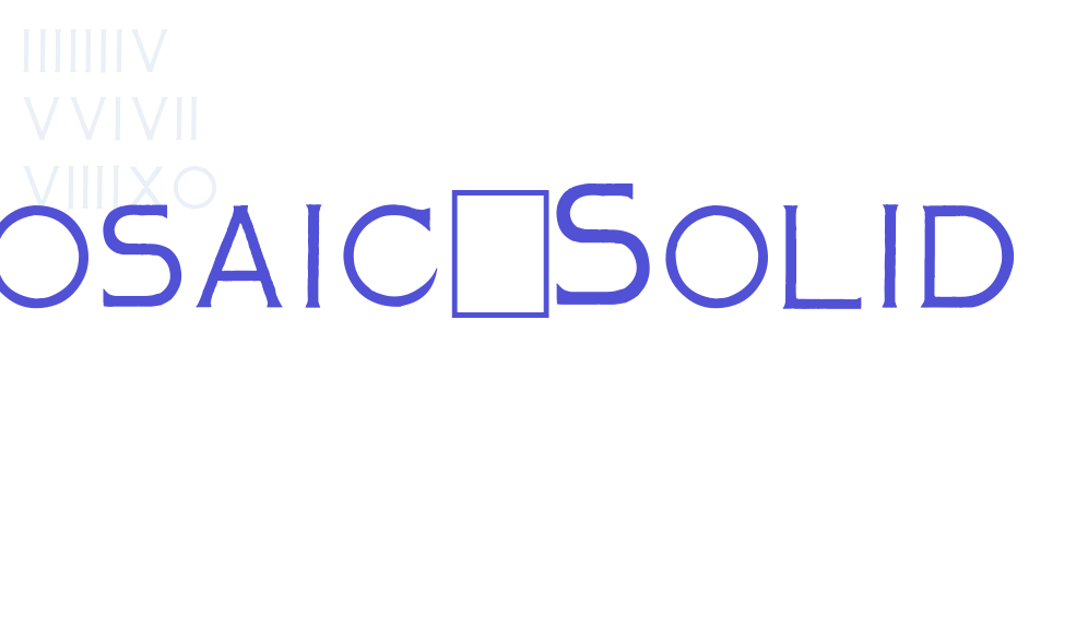 Mosaic_Solid-font-download