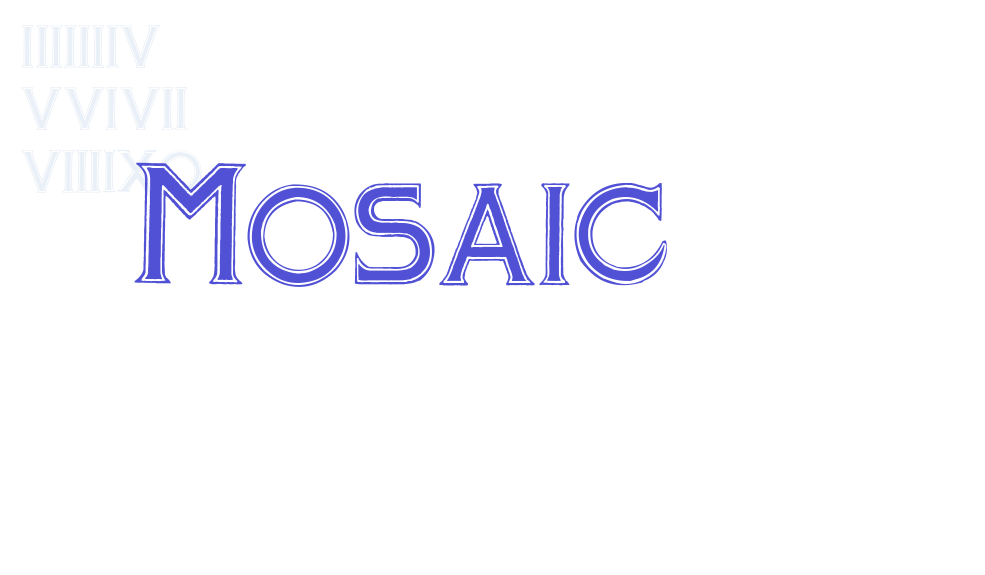 Mosaic-font-download