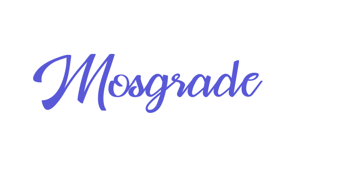 Mosgrade Font Download