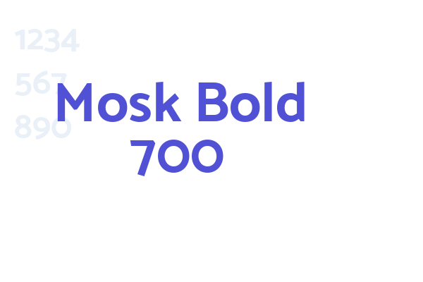 Mosk Bold 700
