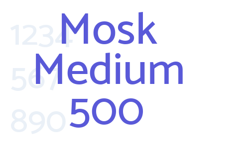 Mosk Medium 500 Font