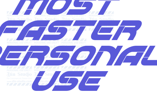 Most Faster Personal Use Font