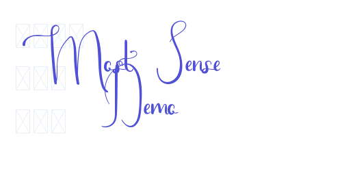Most Sense Demo-font-download