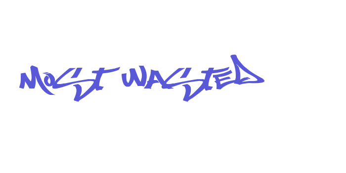 Most Wasted Font Download