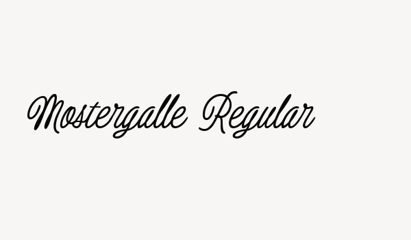 Mostergalle Regular Font