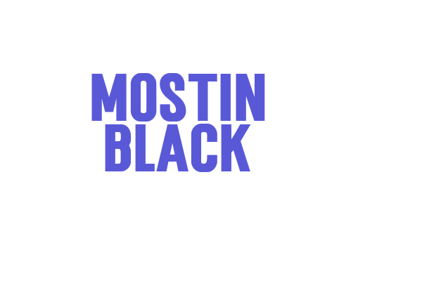 Mostin Black Font