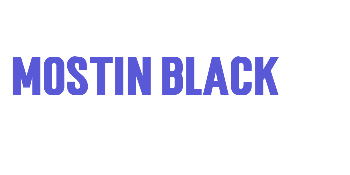 Download Mostin Black Font