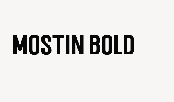 Mostin Bold Font