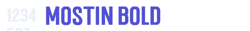 Mostin Bold-font