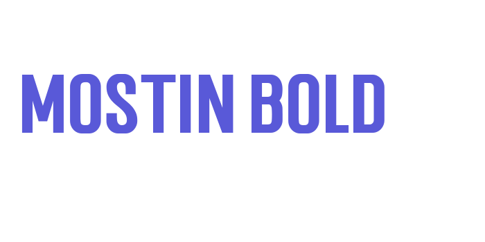 Mostin Bold Font