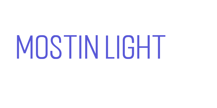 Mostin Light Font Download