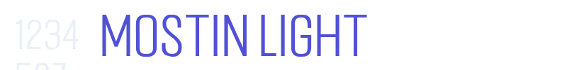 Mostin Light-font