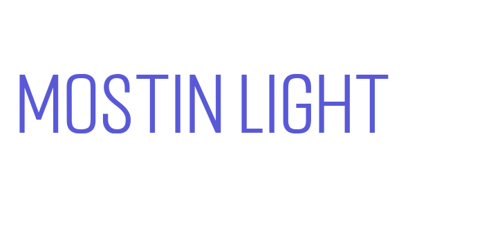 Mostin Light Font