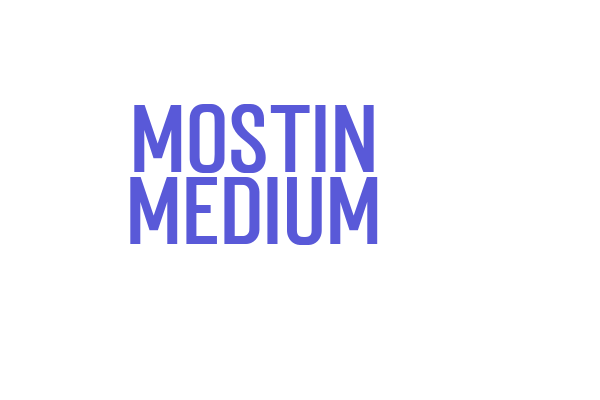 Mostin Medium Font