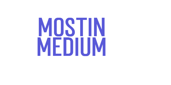 Download Mostin Medium Font