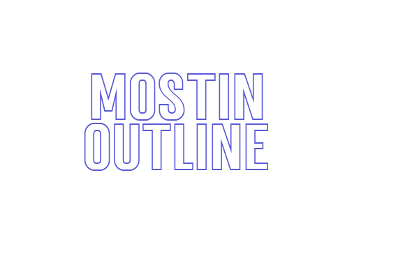 Mostin Outline Font