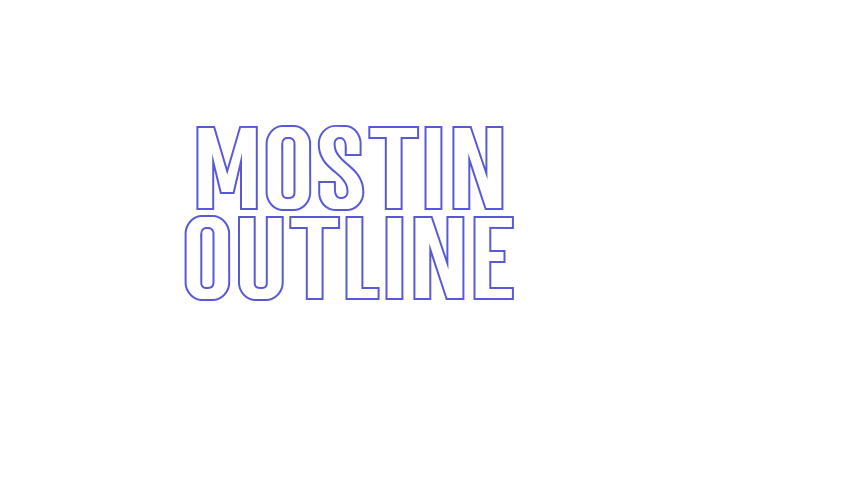 Mostin Outline Font Download