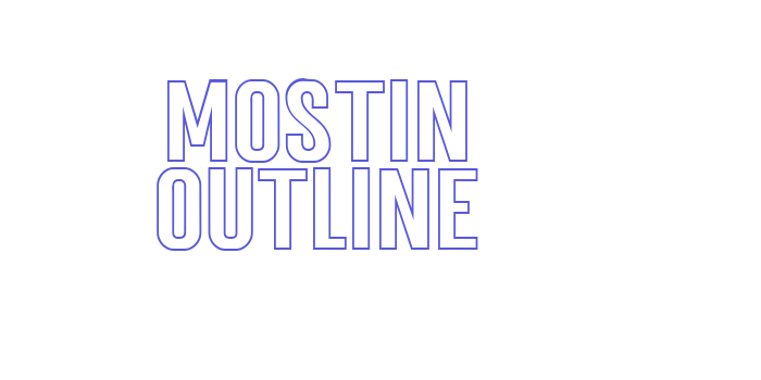 Mostin Outline Font Download